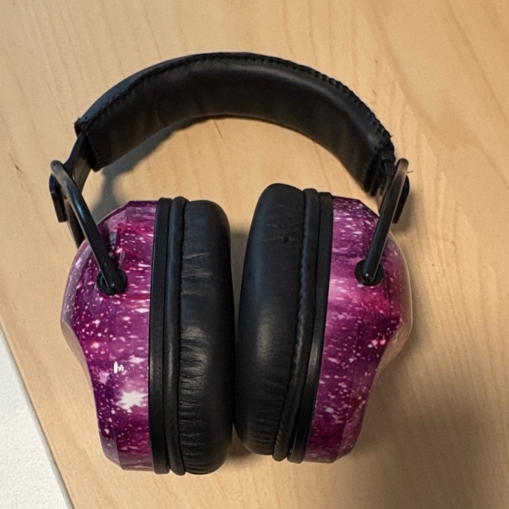 Purple Galaxy Over-Ear Headphones - Cushioned Comfort